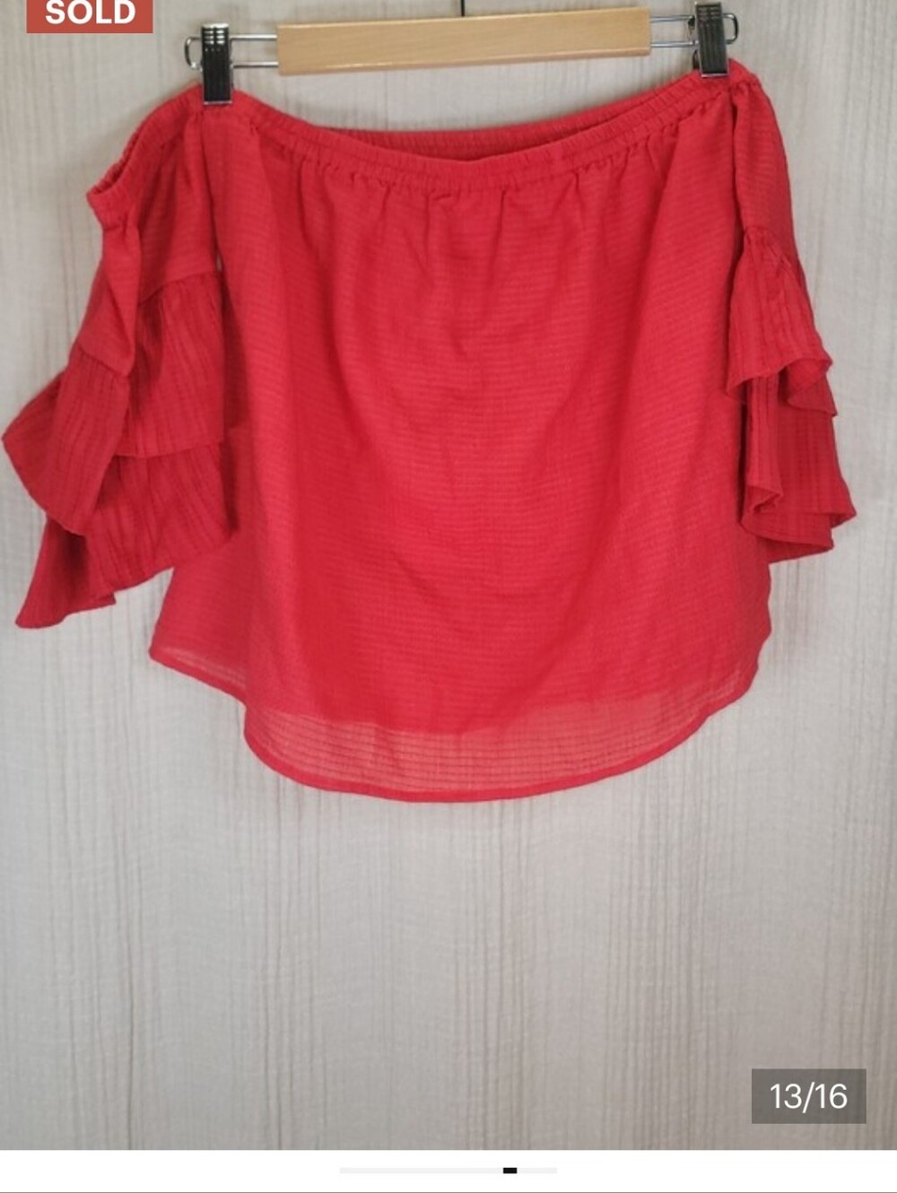 Suboo Off Shoulders Top Ruffle Sleeve - Picture 8 of 9